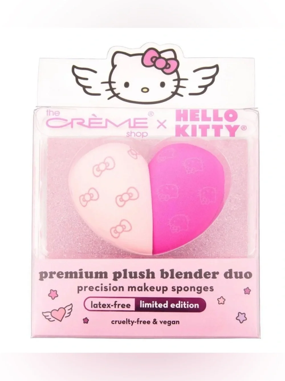 The Crème Shop Premium Plush Blender Duo Hello Kitty Heart Set Limited Edition